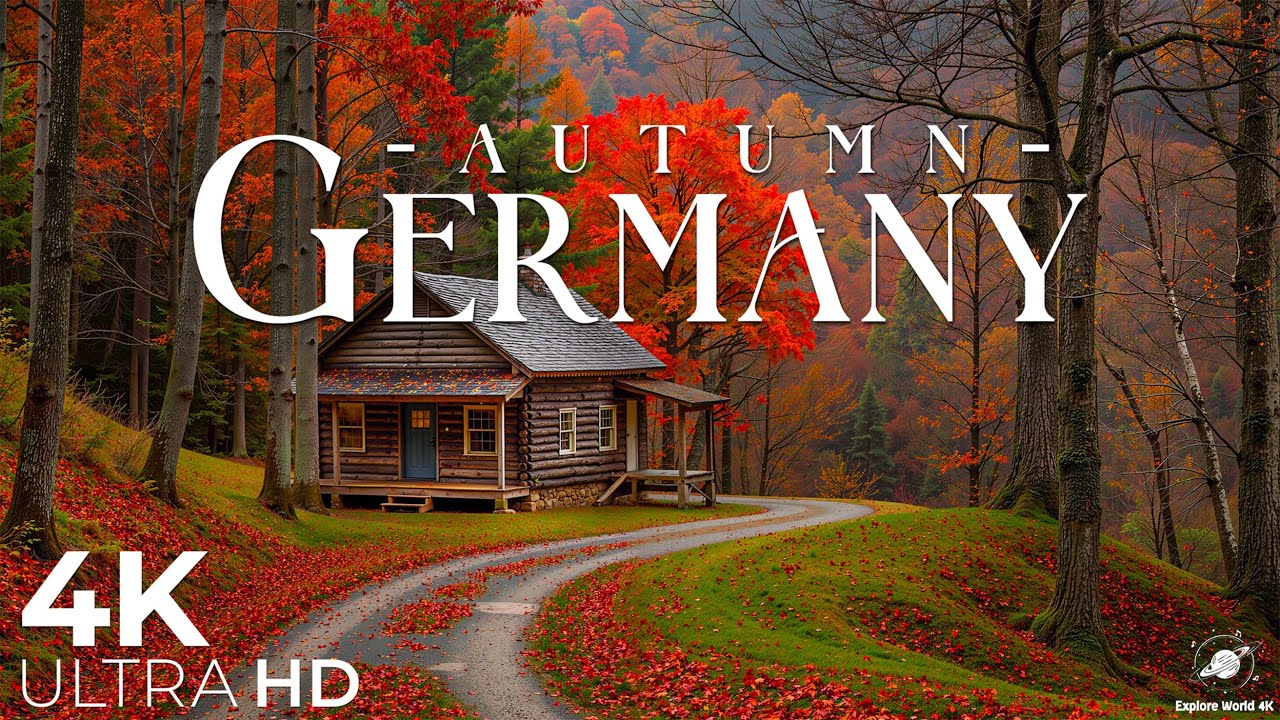 Осенняя Германия 4K 🍁 Скрытые сокровища, которые вы должны увидеть – Захватывающие дух Альпы