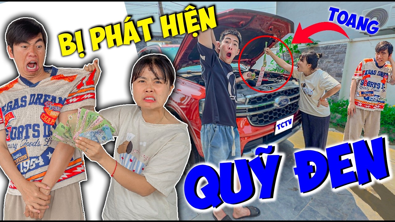 Hằng Hóng Hớt & Cún 3D Phát Hiện Qũy Đen Thái Chuối Trên Ô Tô - Bất Ngờ Số Tiền Khủng Và Cách Giấu