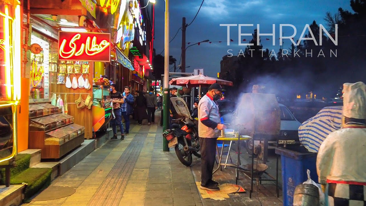 TEHRAN 2021 - Evening Walk in Sattarkhan Neighborhood / تهران - ستارخان