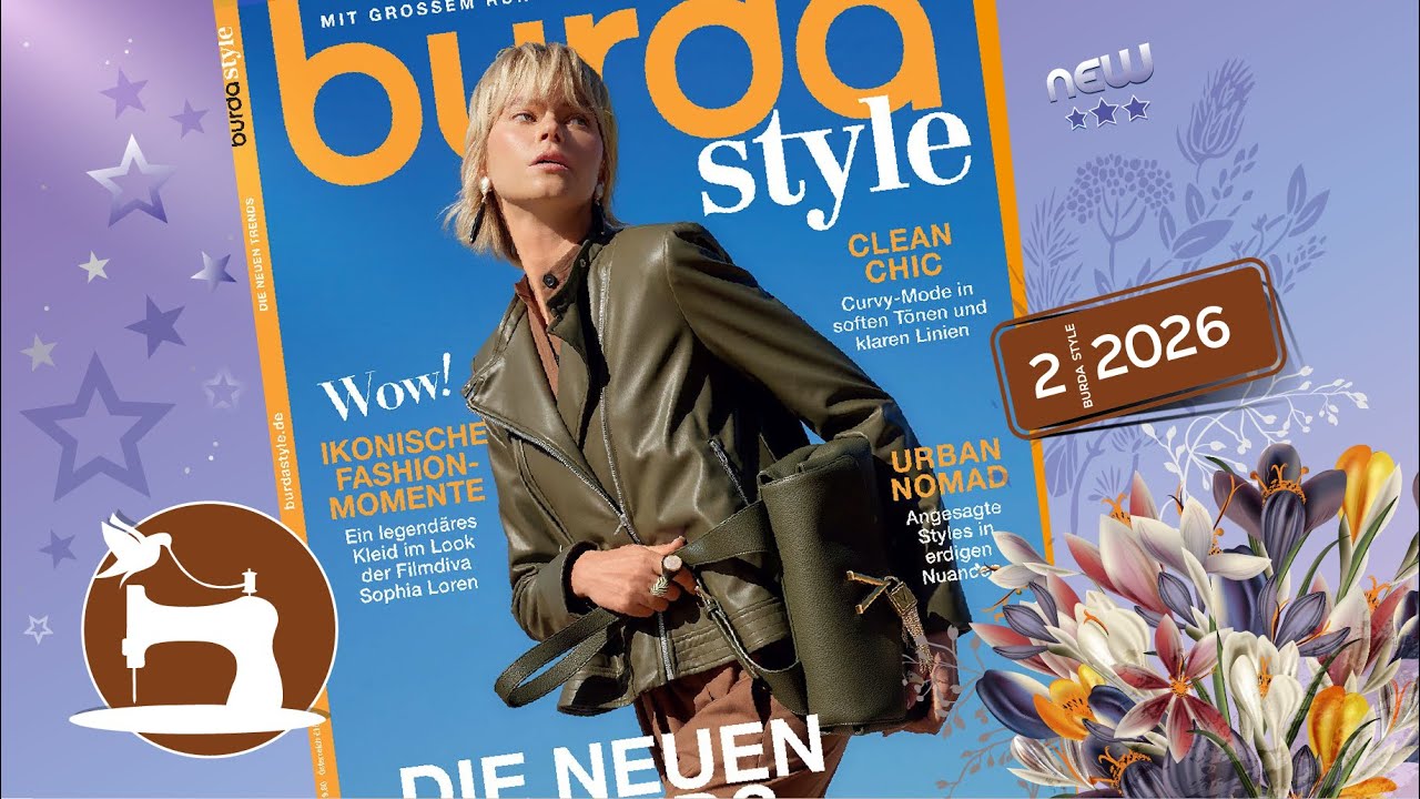Журнал Burda Style 2/2026 Весенний тренд одежды 2026! Шьём сами! Sewing Pattern Magazines!  ✄🪡🌸⊹₊⟡⋆