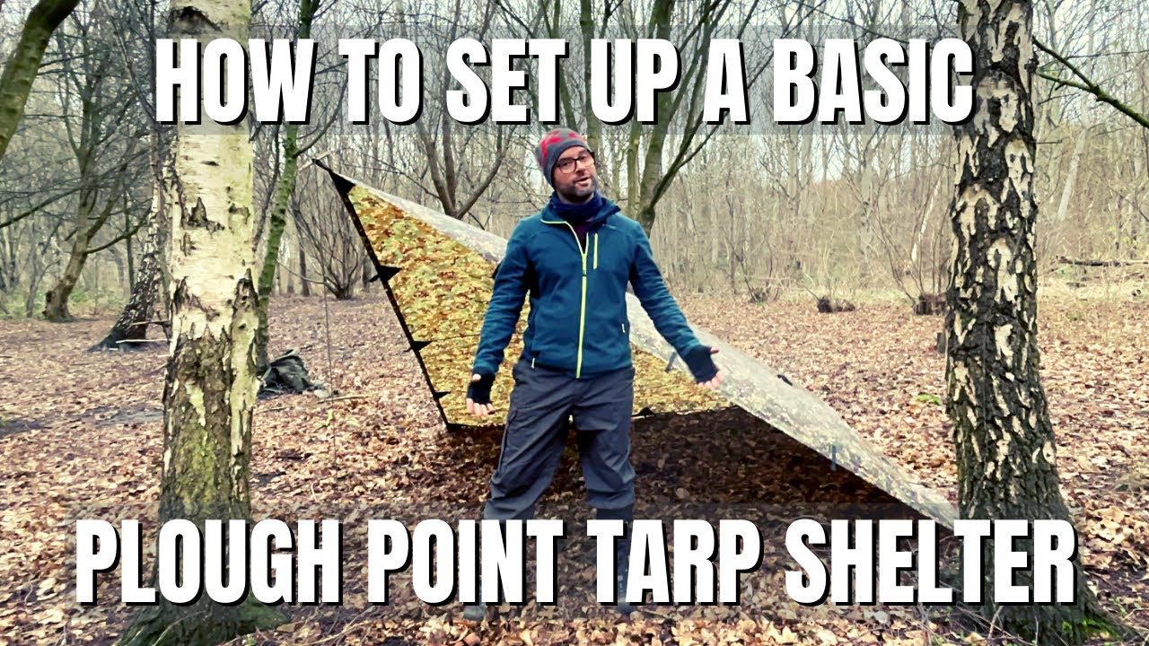 How to Make a PLOUGH POINT Tarp Shelter