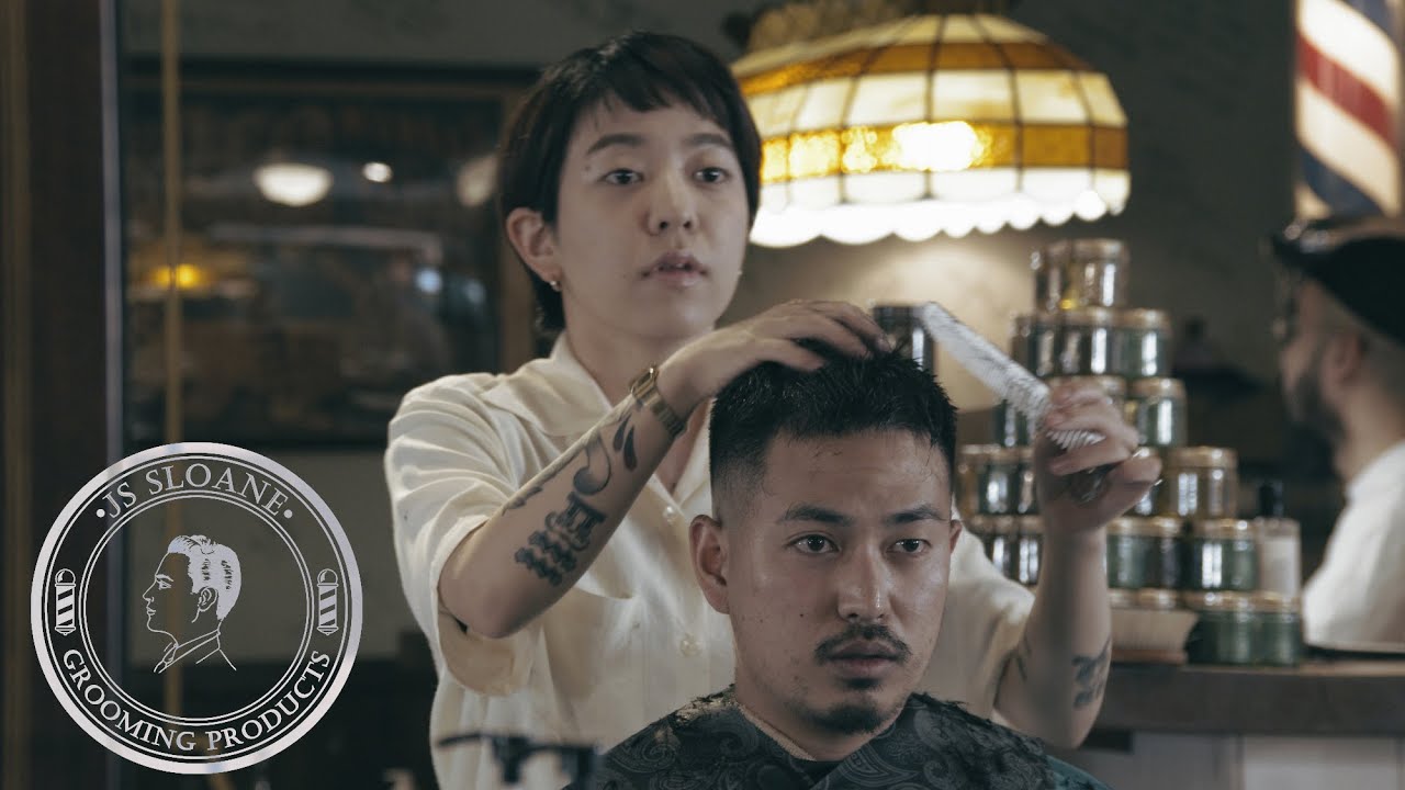 【Japanese Barber】クロップスタイル x お試しアイパーでのヘアセット   - THE BARBA TOKYO B1 - #東京 #神田 #バーバー #フェードカット