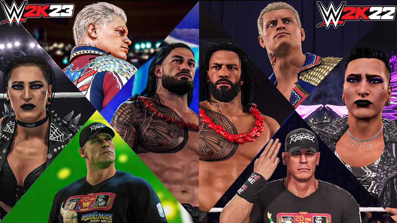 I Compared WWE2K23 With WWE2K22 Mods On Pc!