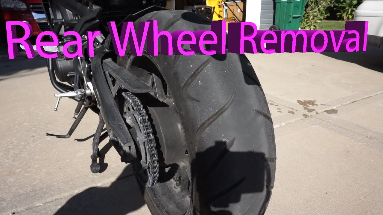 Yamaha FJ-09 Rear Wheel and Sprocket Removal