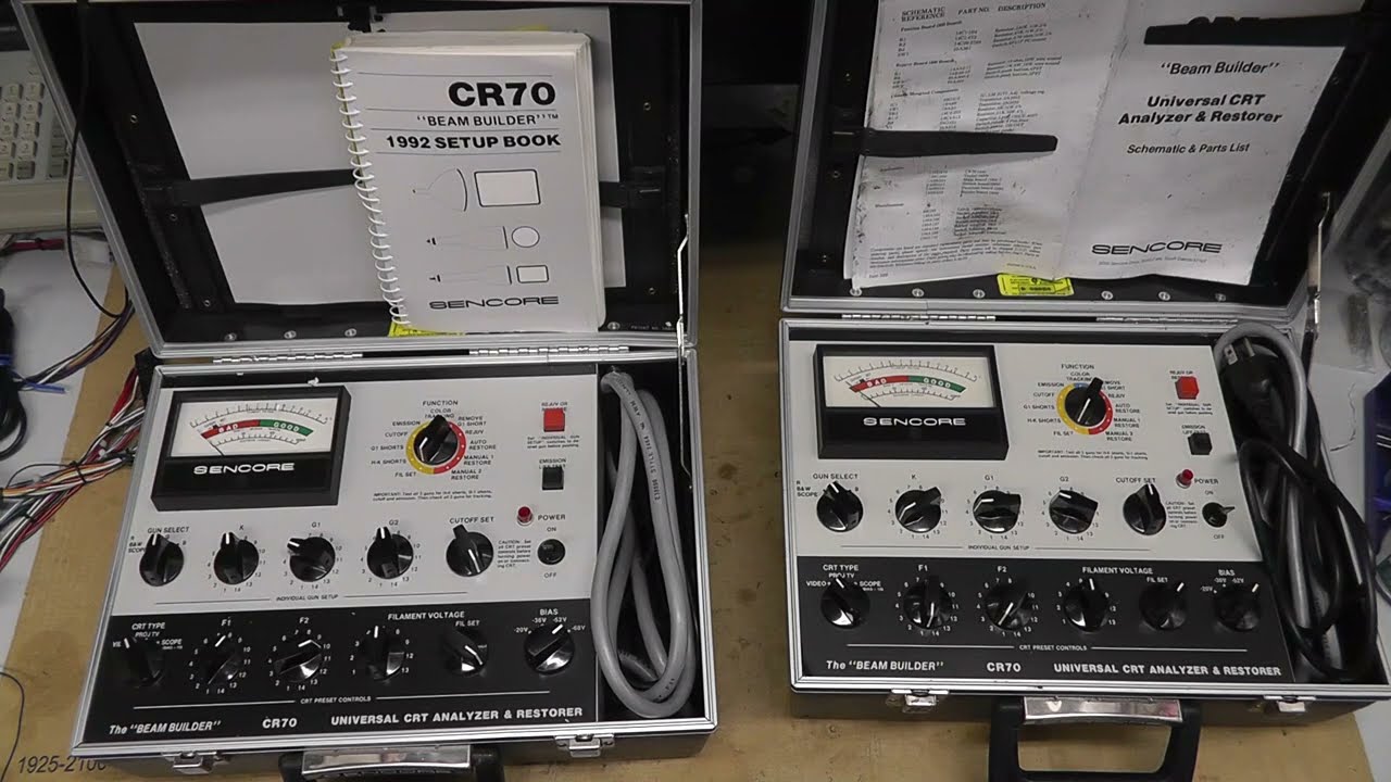 CRT Analyzer Restorer - Sencore CR70 - Successful Field Test & Failed G1 Short Removal