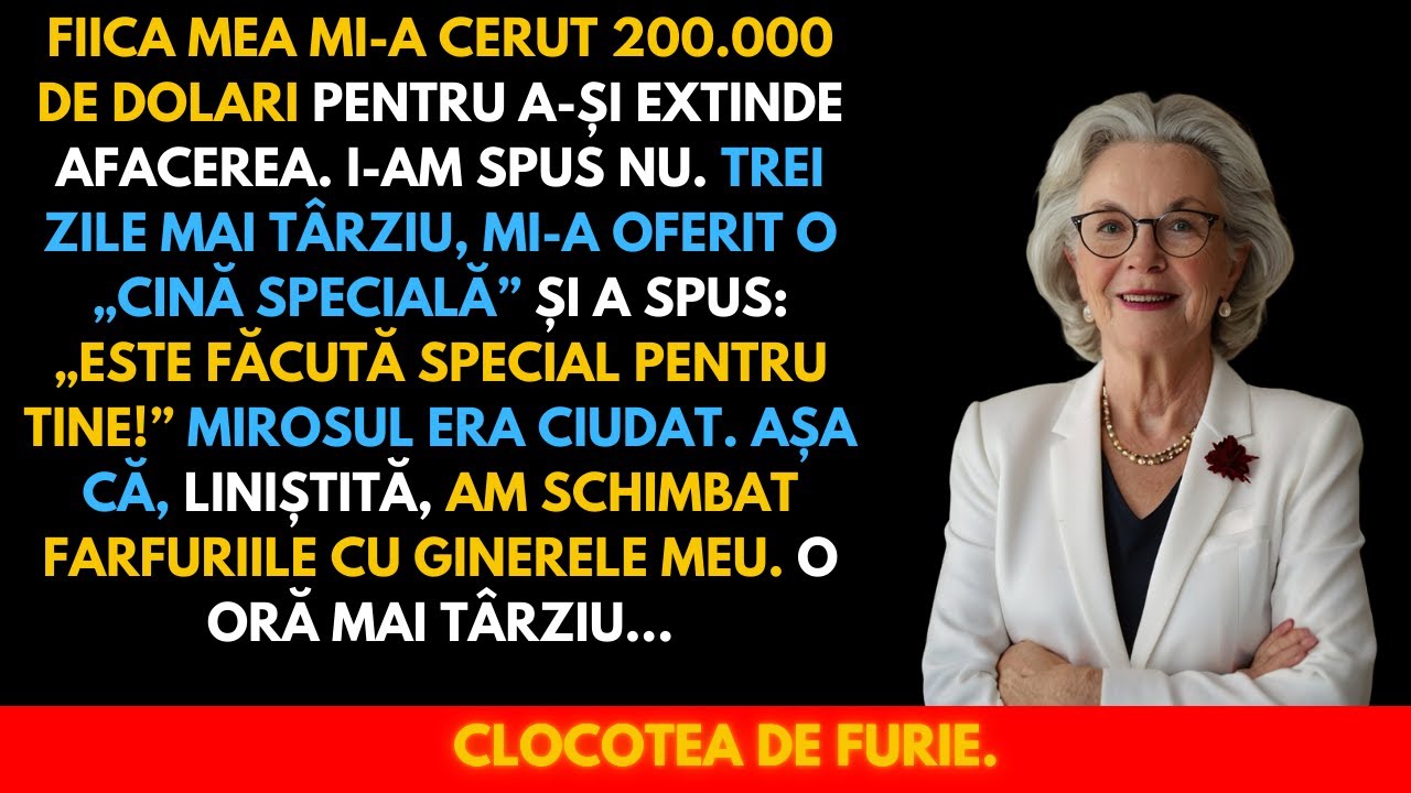 Am Refuzat Să-I Dau Fiicei 200.000$ — Trei Zile Mai Târziu, Cina „Specială” le-a Deconspirat Planul…