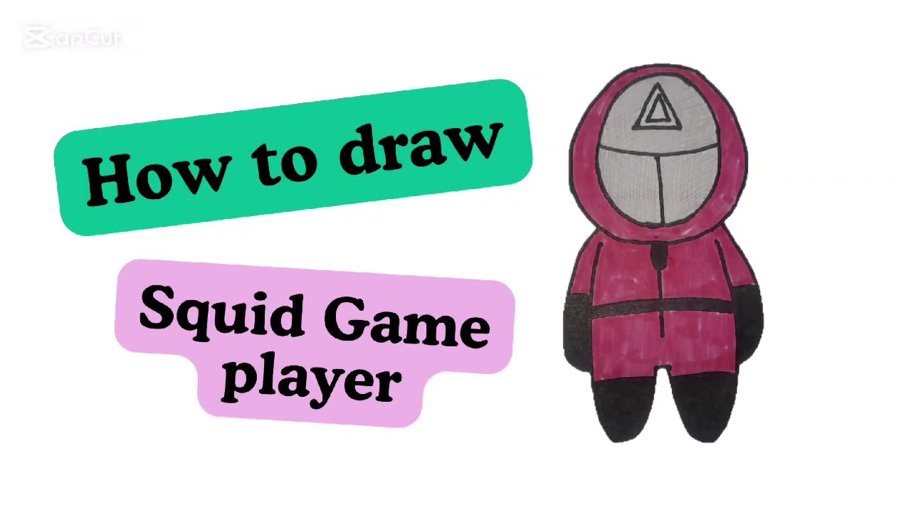How to draw Squid Game player #drawing #easydrawing #drawingforkids #art