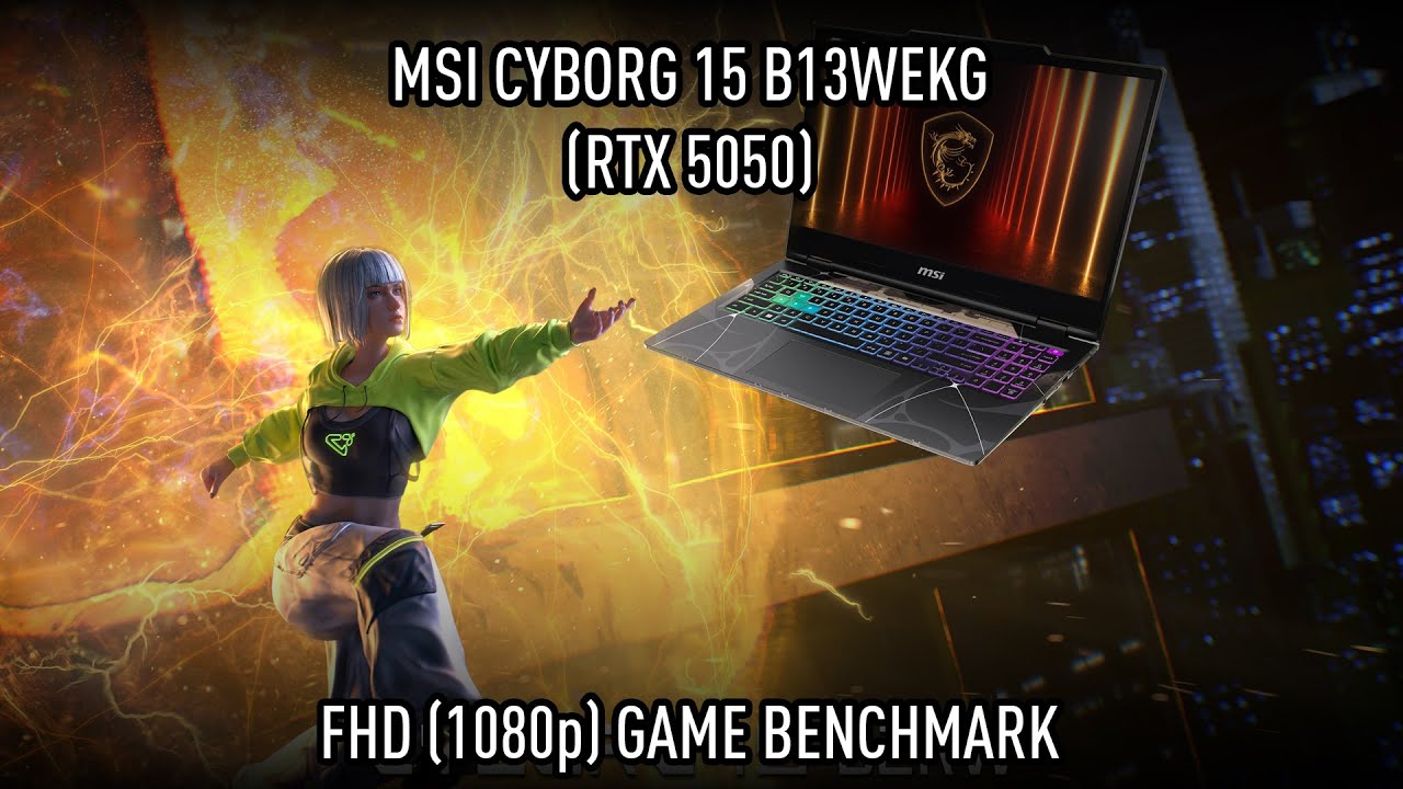 Cyborg 15 (RTX 5050 laptop) game benchmark | MSI
