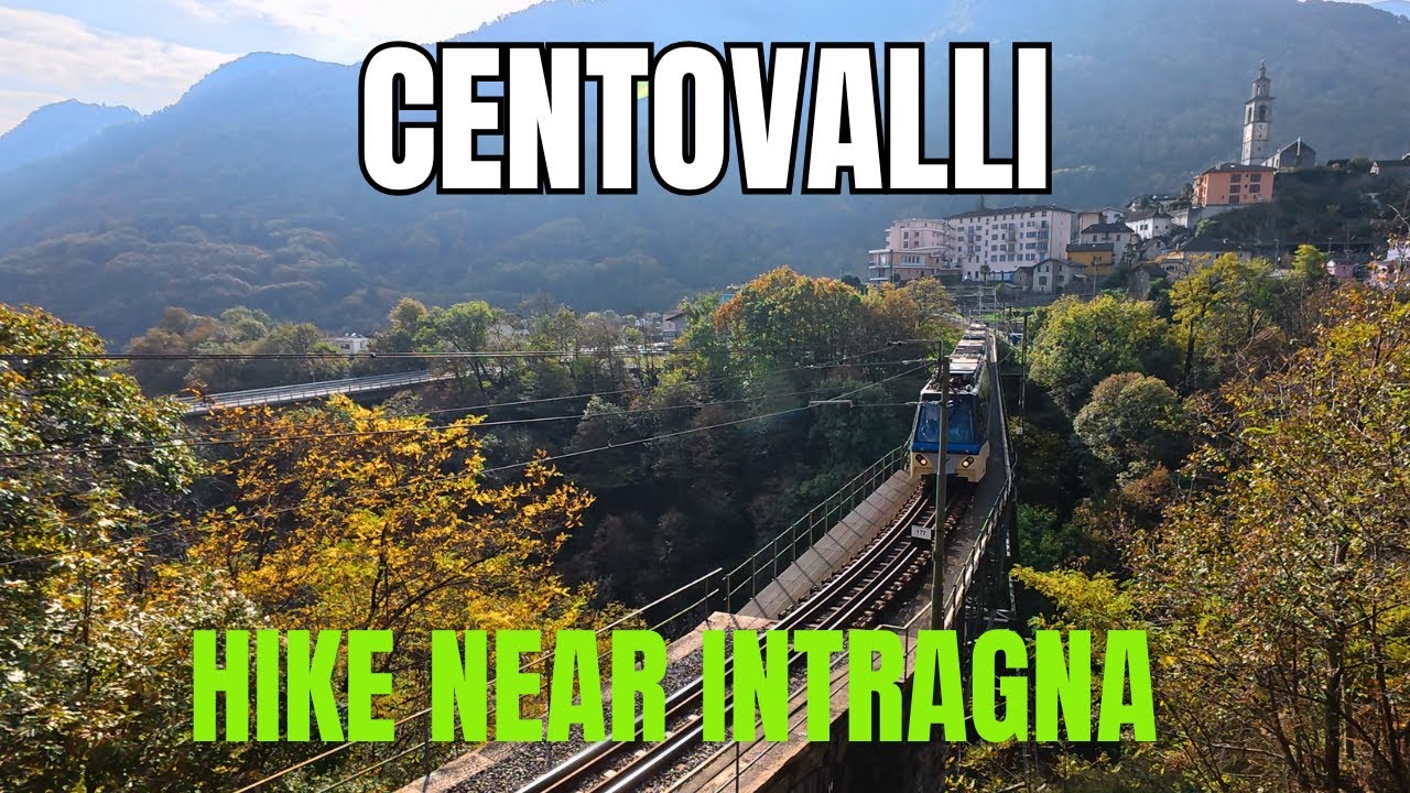 Walking the Historic Mule Trail Under the Train Bridge – Intragna to Cresmino