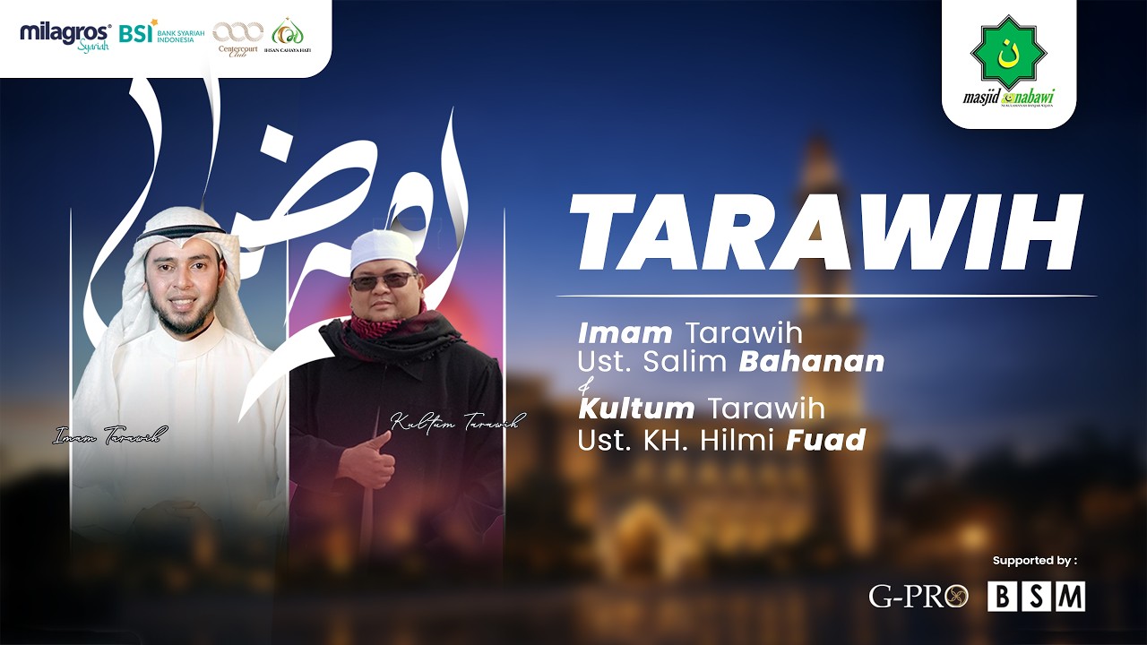 🔴LIVE - SHOLAT TARAWIH MASJID AN-NABAWI BANJAR WIJAYA 1447H #27 - Ustadz Salim Bahanan