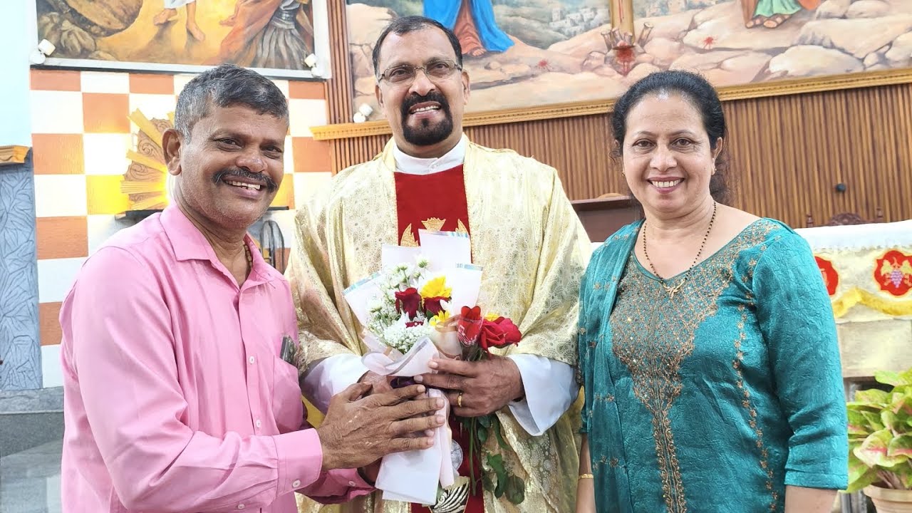 Birthday celebration of fr. Victor Dmello parish priest of our lady of mercy church panir 
