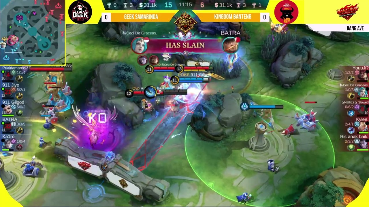 ROOM TOURNAMENT FREE CASTER BANG AVE TIKTOK | MATCH 1 GEEK SAMARINDA VS KINGDOM BANTENG