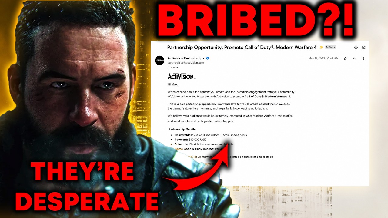 Activision пытались ПОДКУПИТЬ меня для рекламы Call Of Duty MW4