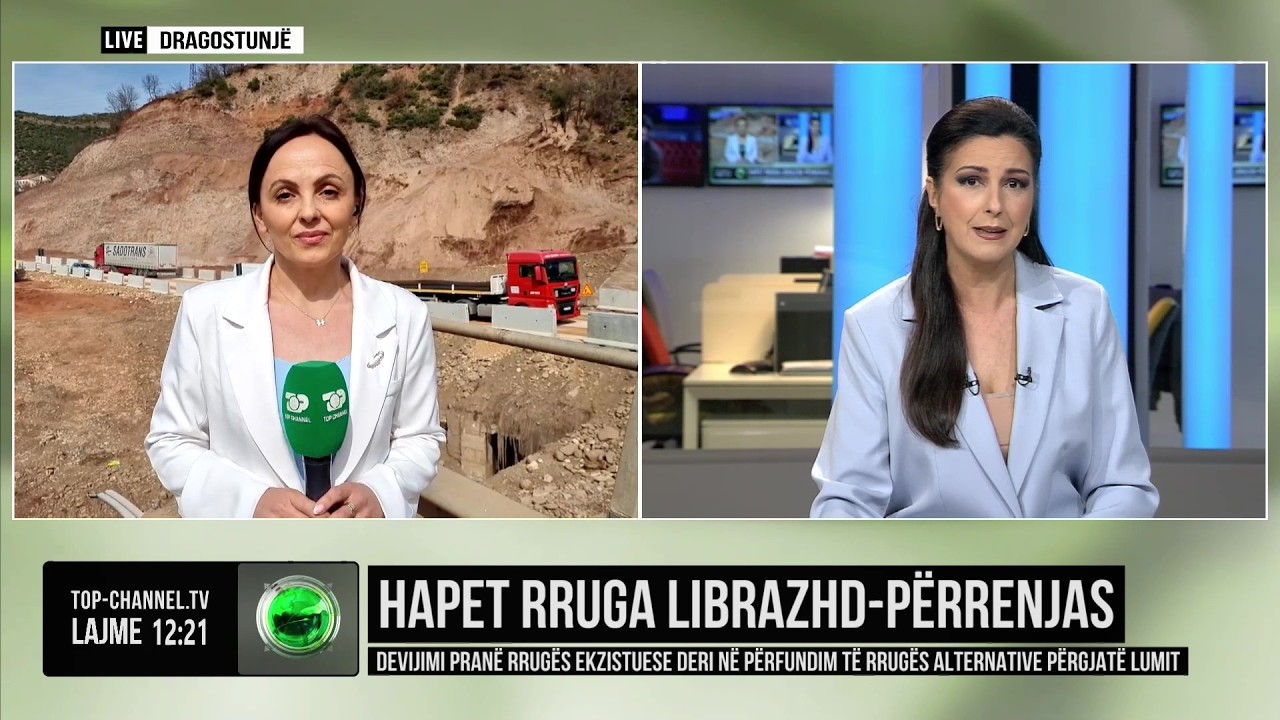 Top Channel/ Hapet rruga Librazhd-Përrenjas, devijimi deri në përfundim të rrugës alternative
