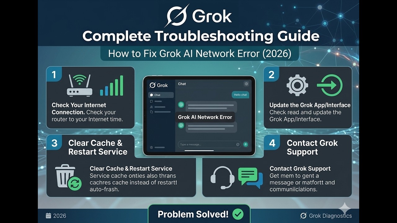 How to Fix Grok AI Network Error (2026) - Complete Troubleshooting Guide