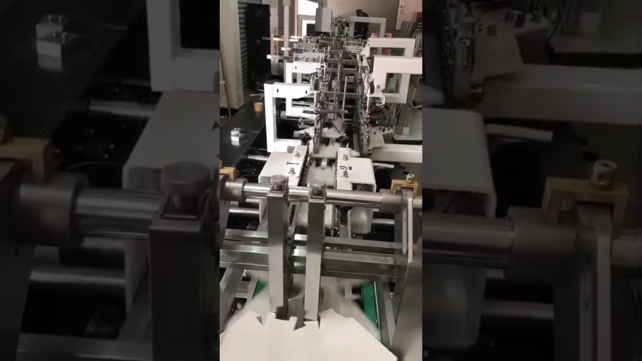 GS pop corn box making machine with very high speed