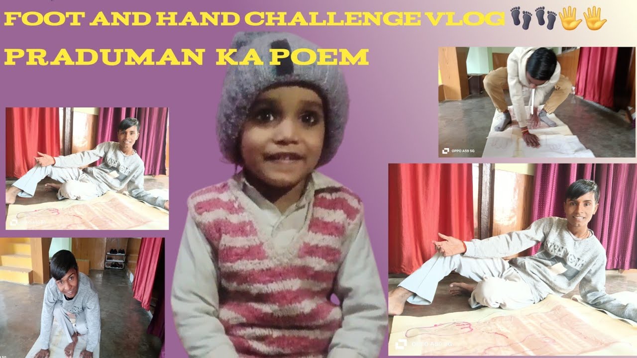 Foot And Hand Challenge Games Vlog 👣👣🖐🖐