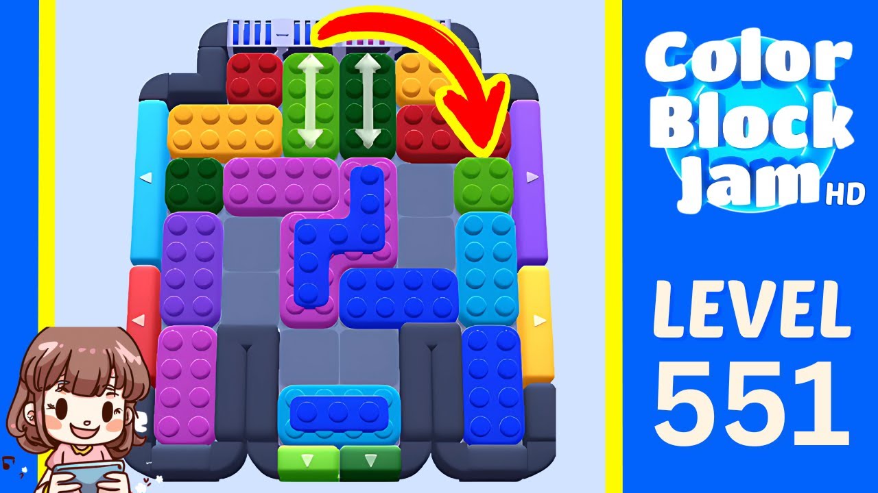 Color Block Jam Level 551 Solution Walkthrough