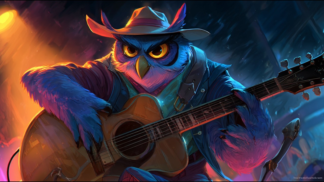 Delta Owls: The Coolest Blues Band Ever! 🦉💙🎵 [Chill Night Vibes]
