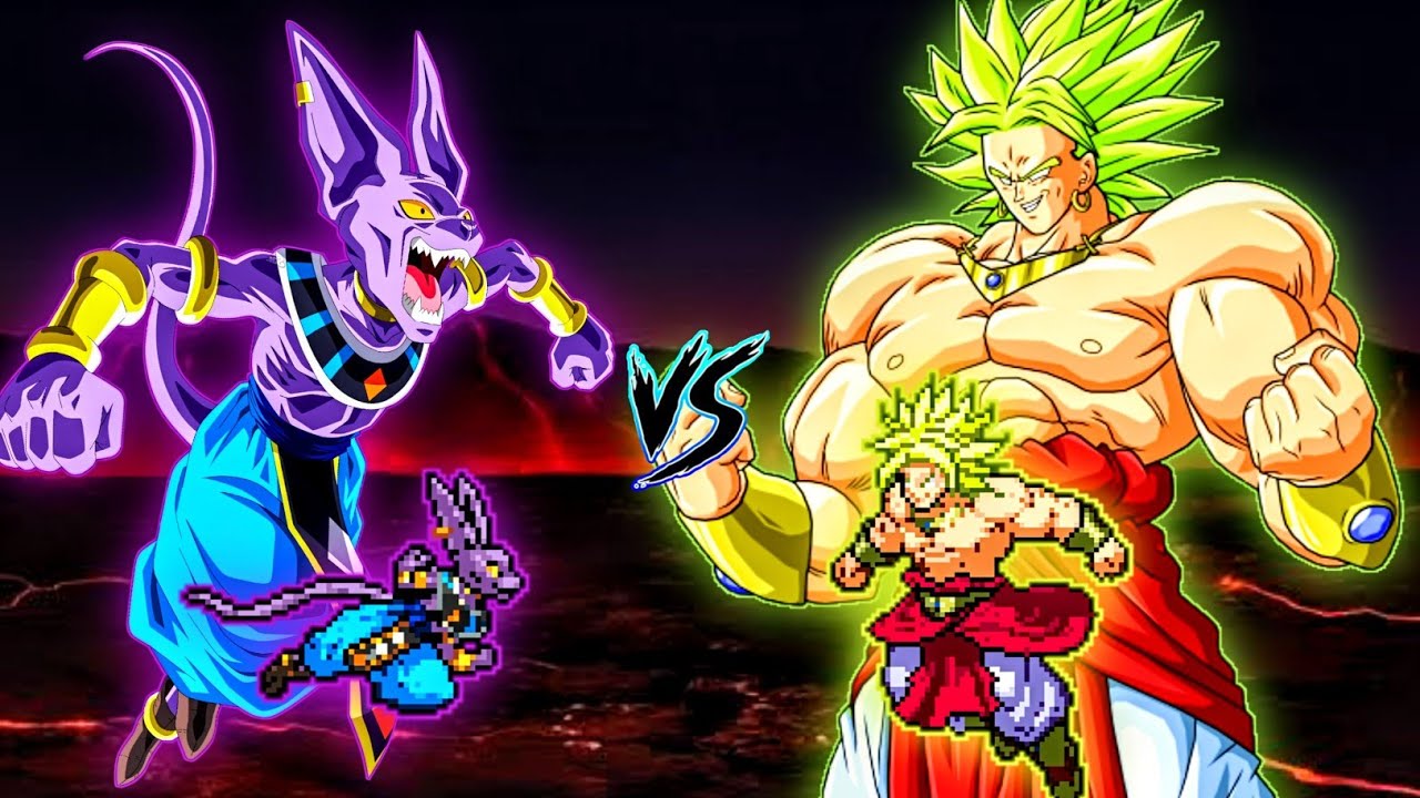 Epic🤩 | Beerus OP (all form) (New) VS Chaos Broly OP in Jump Force Mugen