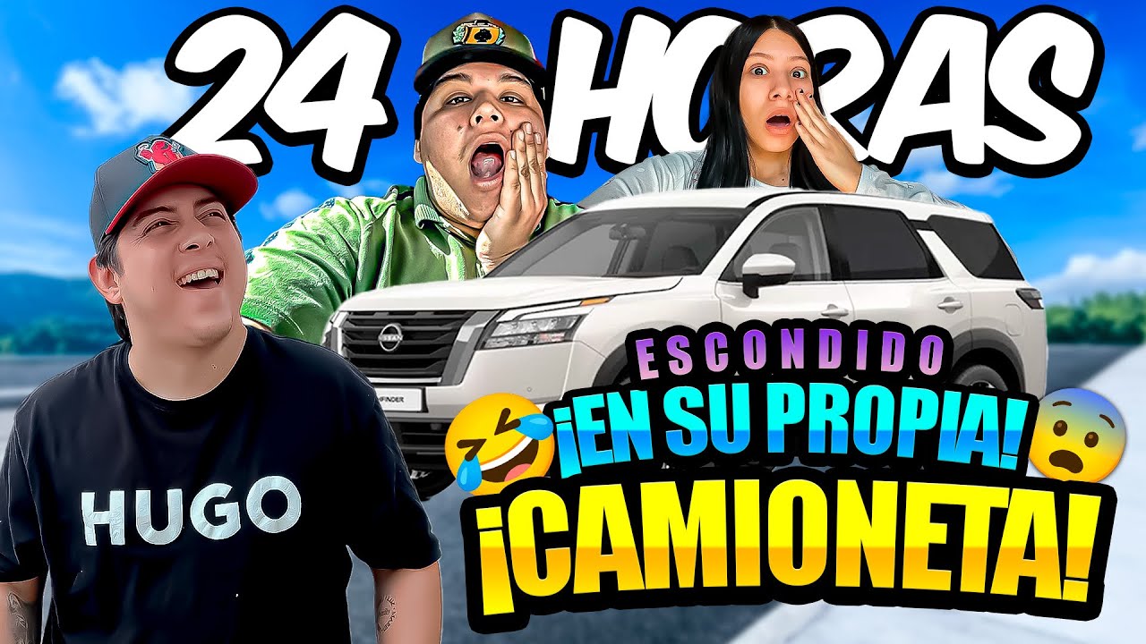ME ESCONDO EN SU CAMIONETA POR 24 horas ⏰ | Todo esto paso con @jdfamily4808 🫣
