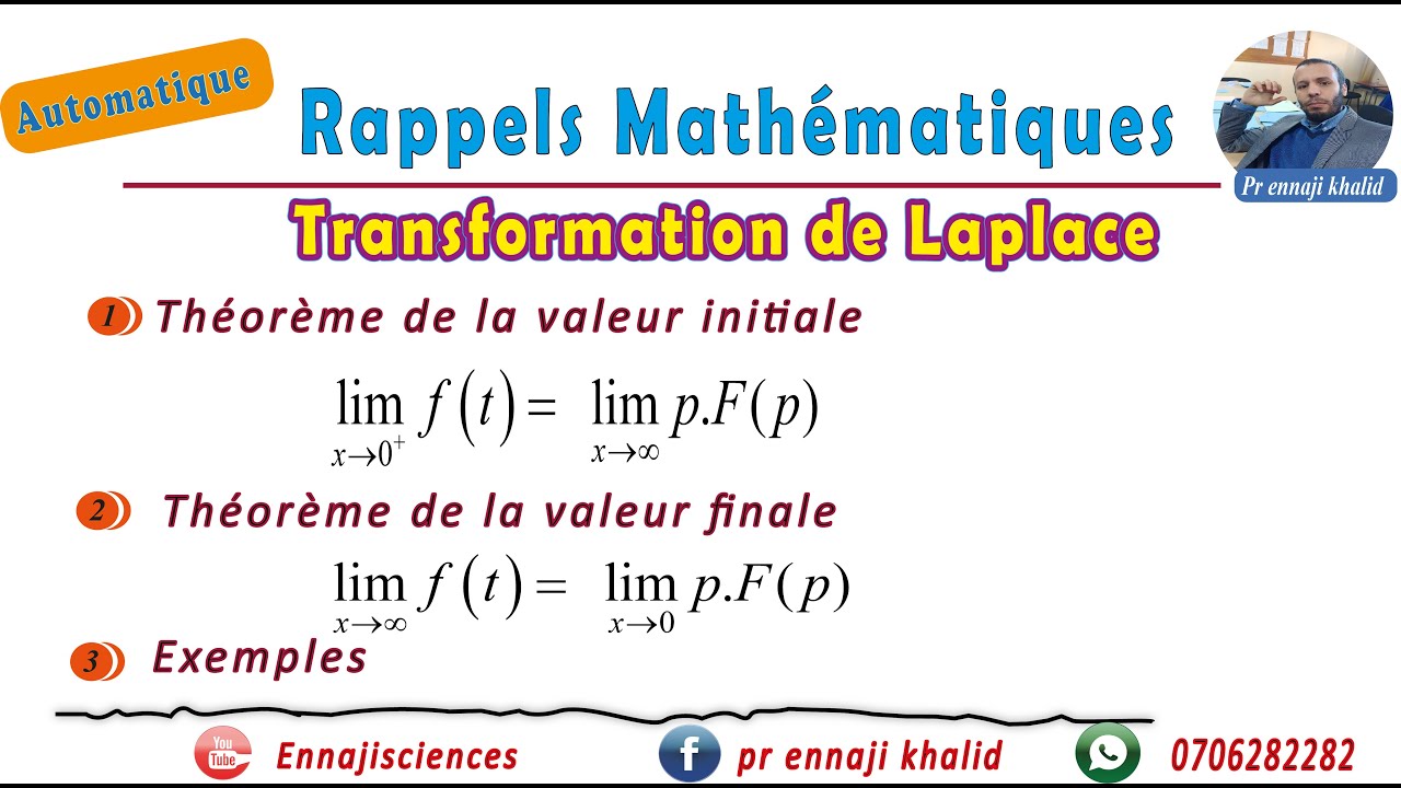 Th&eacute;or&egrave;me de la valeur initiale Th&eacute;or&egrave;me de la valeur finale exemples