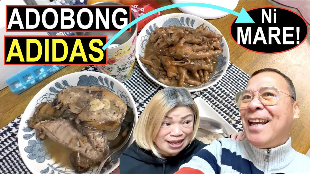 TIKMAN natin ang ADOBONG PAA ng MANOK, ISDA at LONGGANISA ni MARE!😄🇯🇵 Ang DAMI kong KAIN!!
