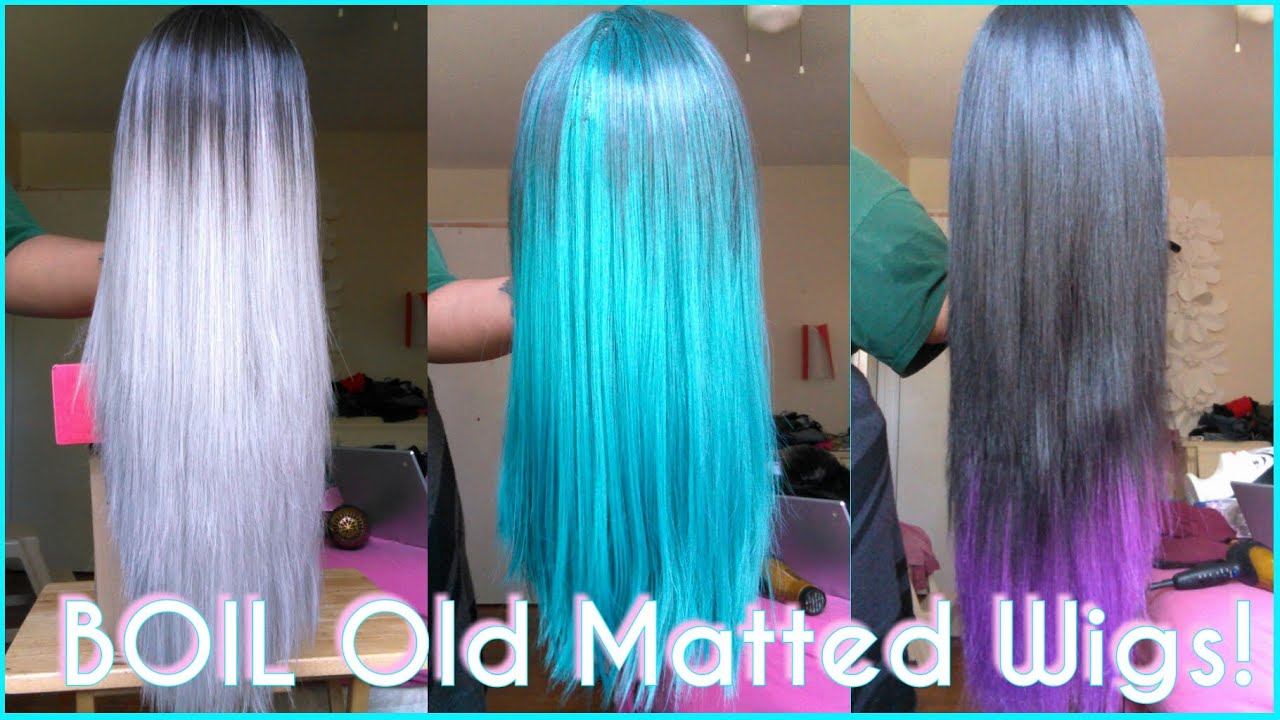 How To: BOIL Your Wigs? | Revamp Old Matted Synthetic Wigs | Make Straight Wigs Last FOREVER