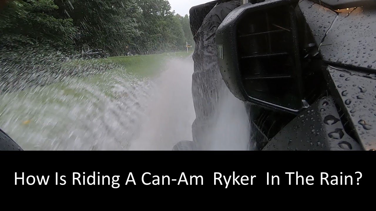 How Is Riding A Can-Am  Ryker  In The Rain?