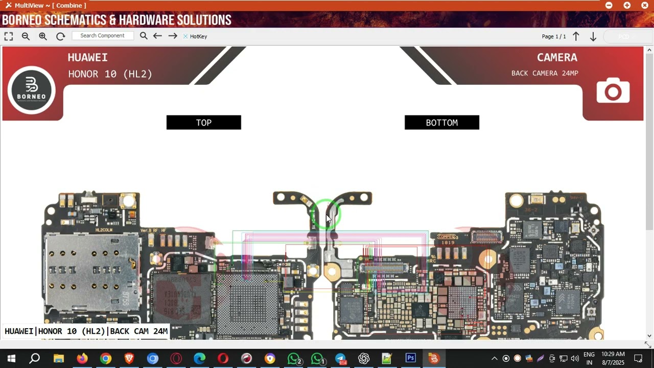 HUAWEI HONOR 10 (HL2) &ndash; LCD Light & Back Camera Hardware Solutions #borneoschematics #manojrajsaini
