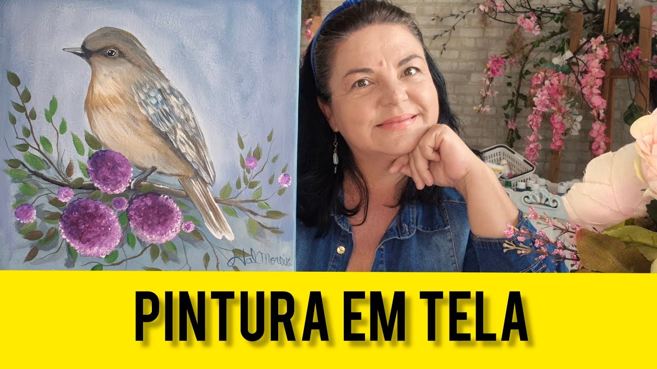 Como Pintar Passarinhos facilmente - Pintura Sem Segredo - Você Consegue!!