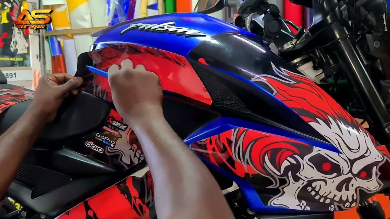pulsar Ns160 decals stickers modified