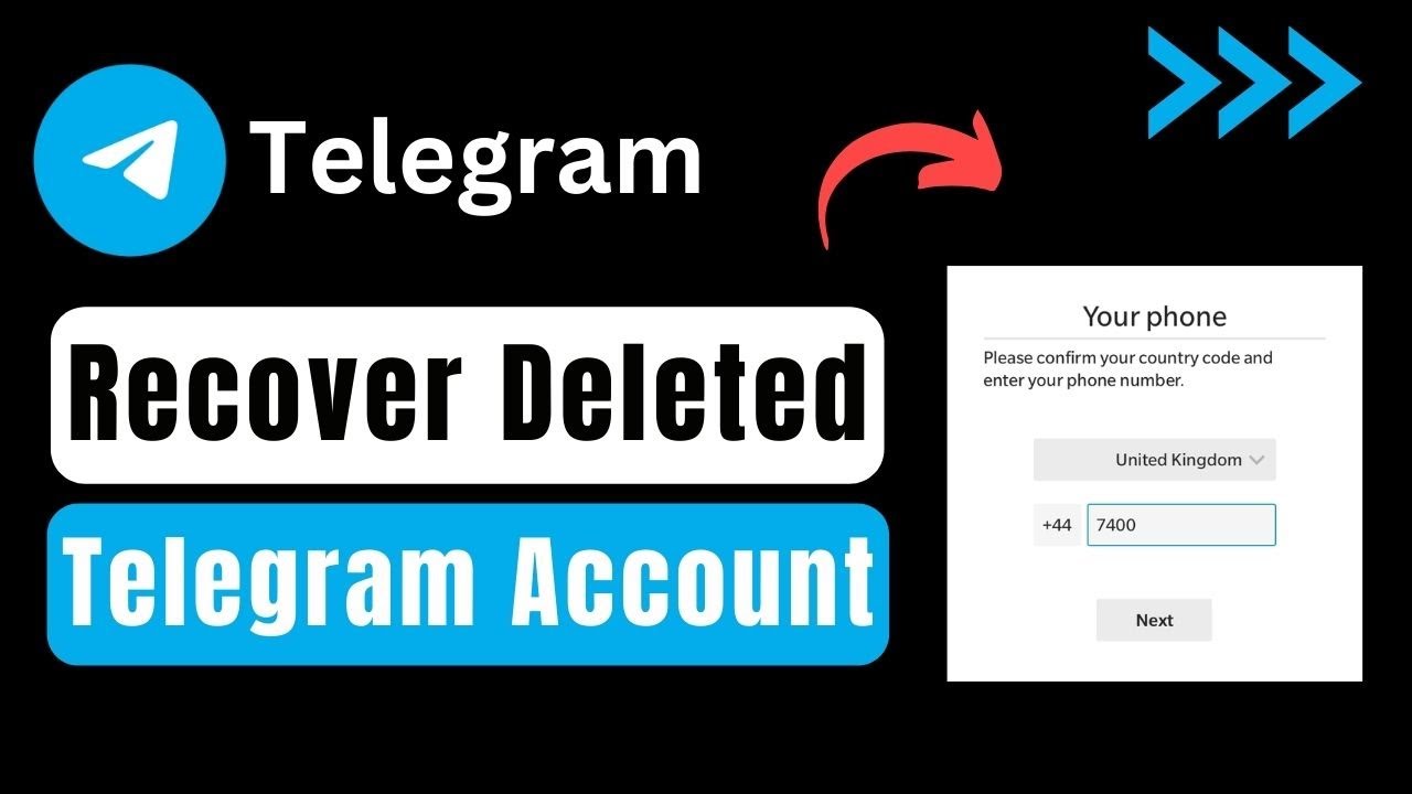 How To Recover Deleted Telegram Account !