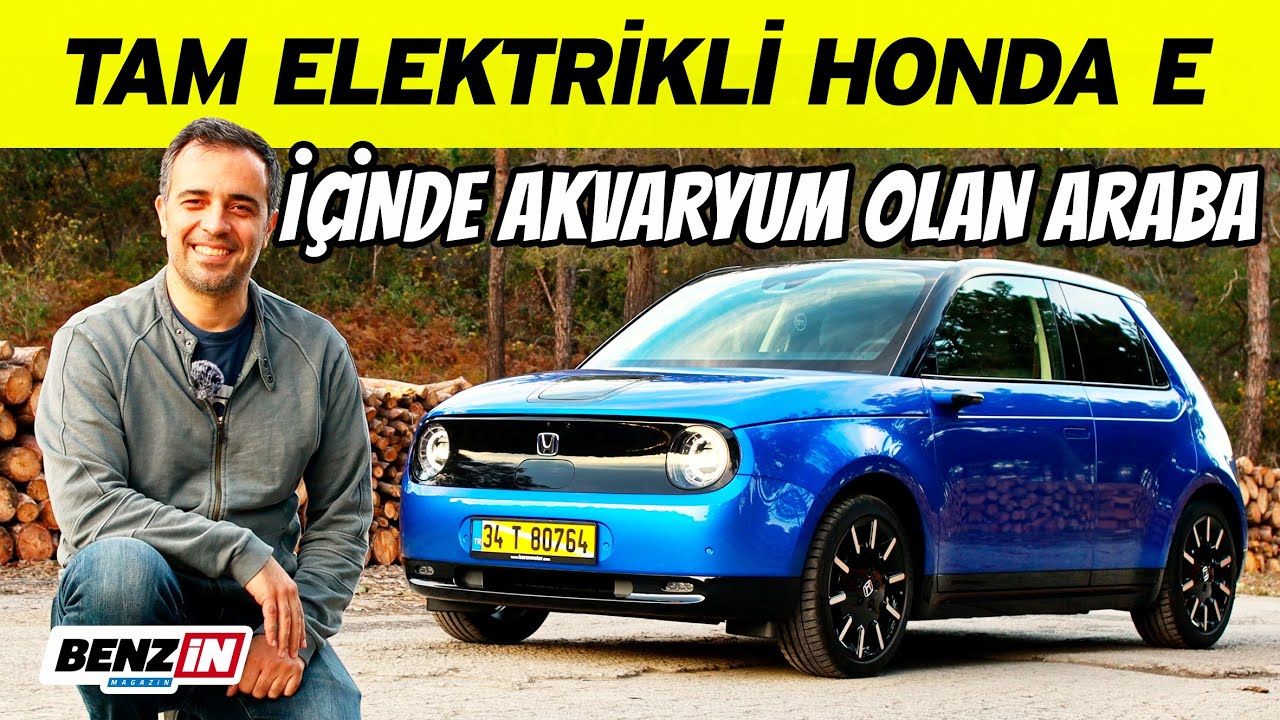 Tam elektrikli Honda E test sürüşü | İçinde akvaryum olan araba