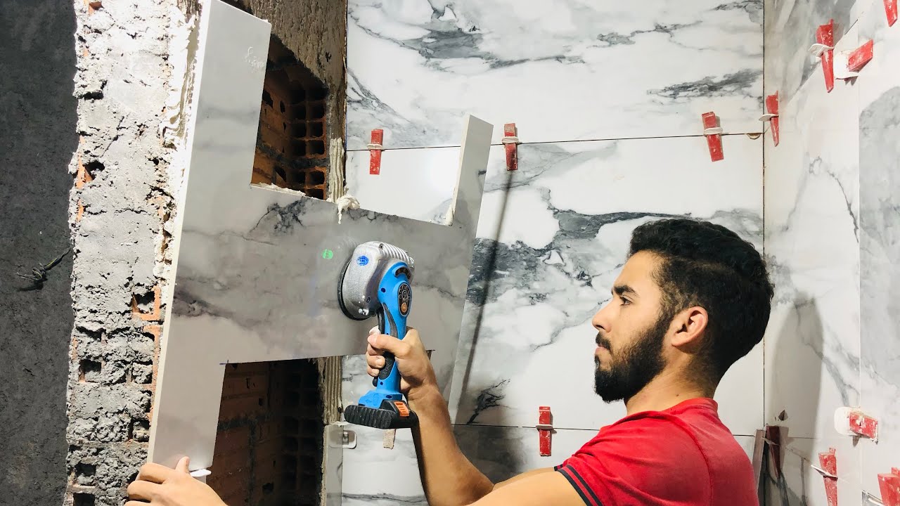 تجربتي ؛ تركيب سيراميك بالهزاز الكهربائي pose carrelage