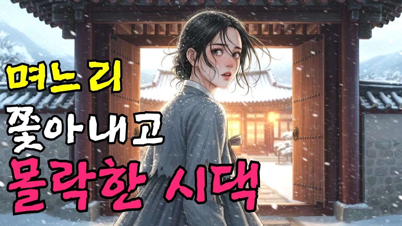 며느리 쫓아내고 몰락한 시댁ㅣ야담,민담,신화,전설,옛이야기,조선시대이야기