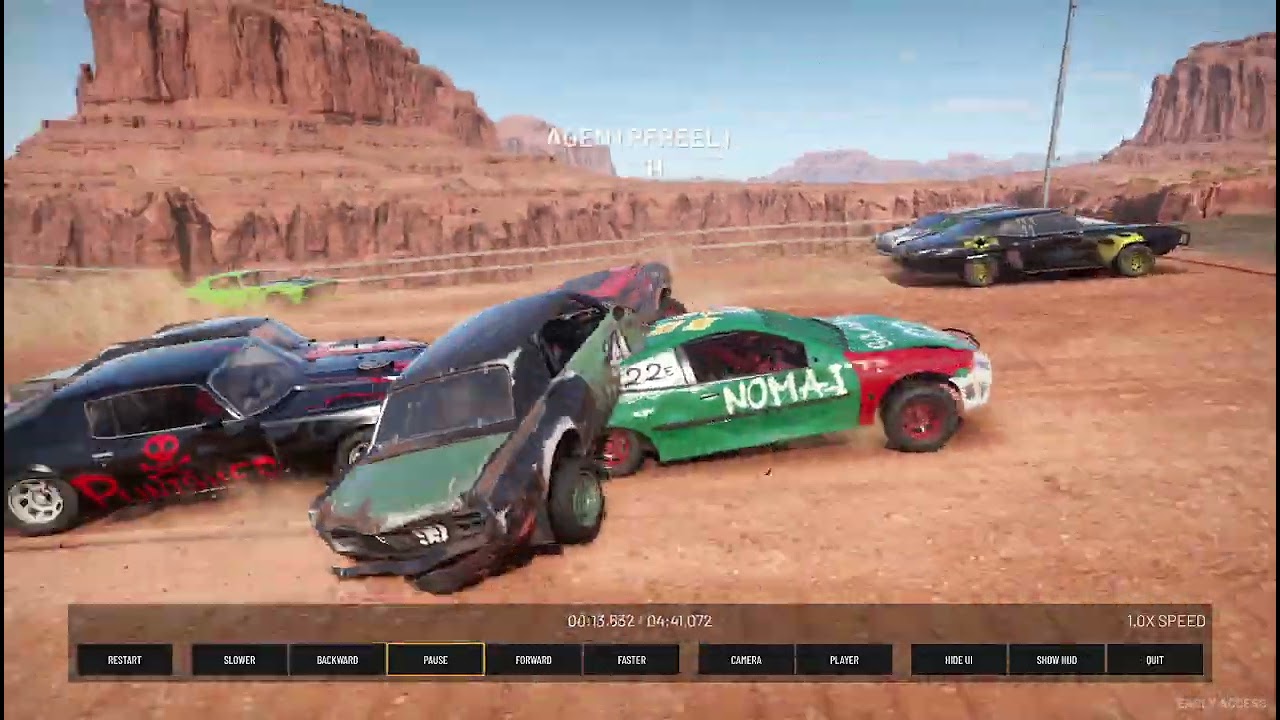 When Destruction happens in the desert in Wreckfest 2