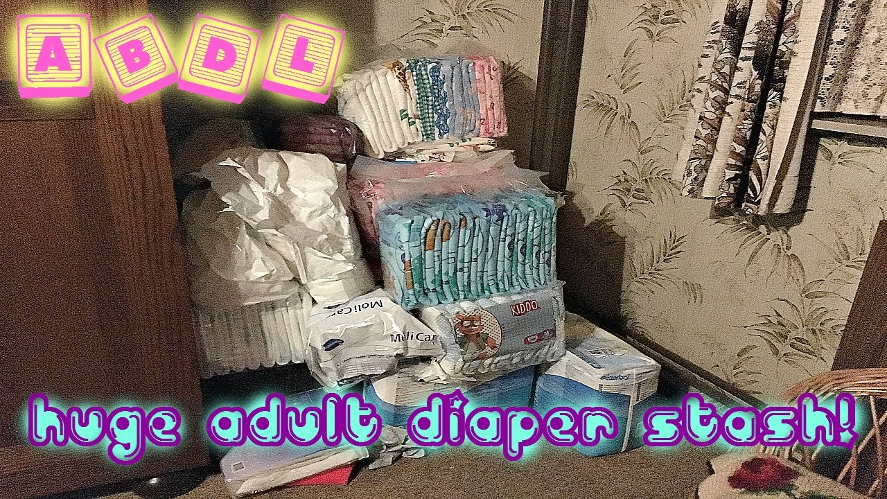 ABDL huge adult diaper stash (stock storgage)