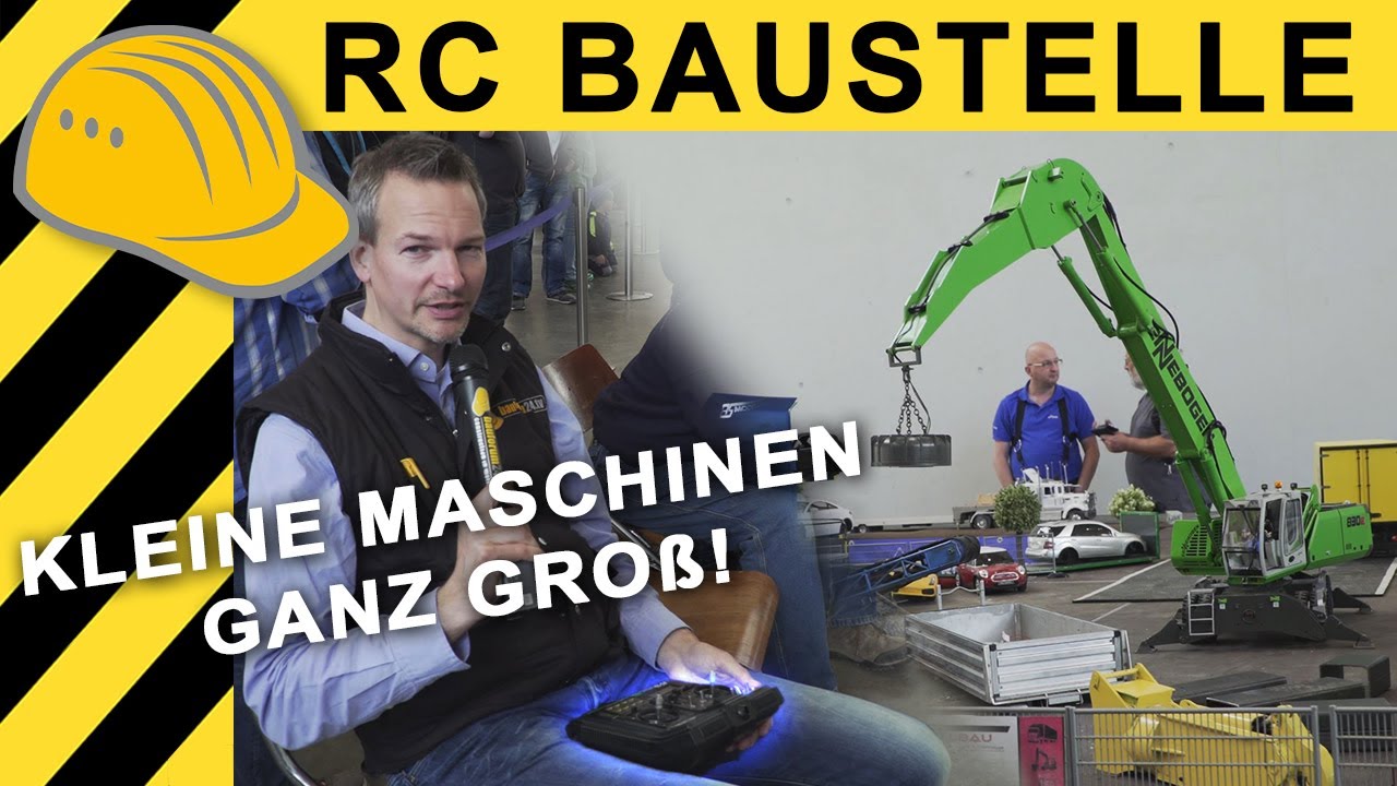 RC BAUMASCHINEN & BAGGER auf der Mini-Baustelle! REPORTAGE  recycling aktiv & TiefbauLive