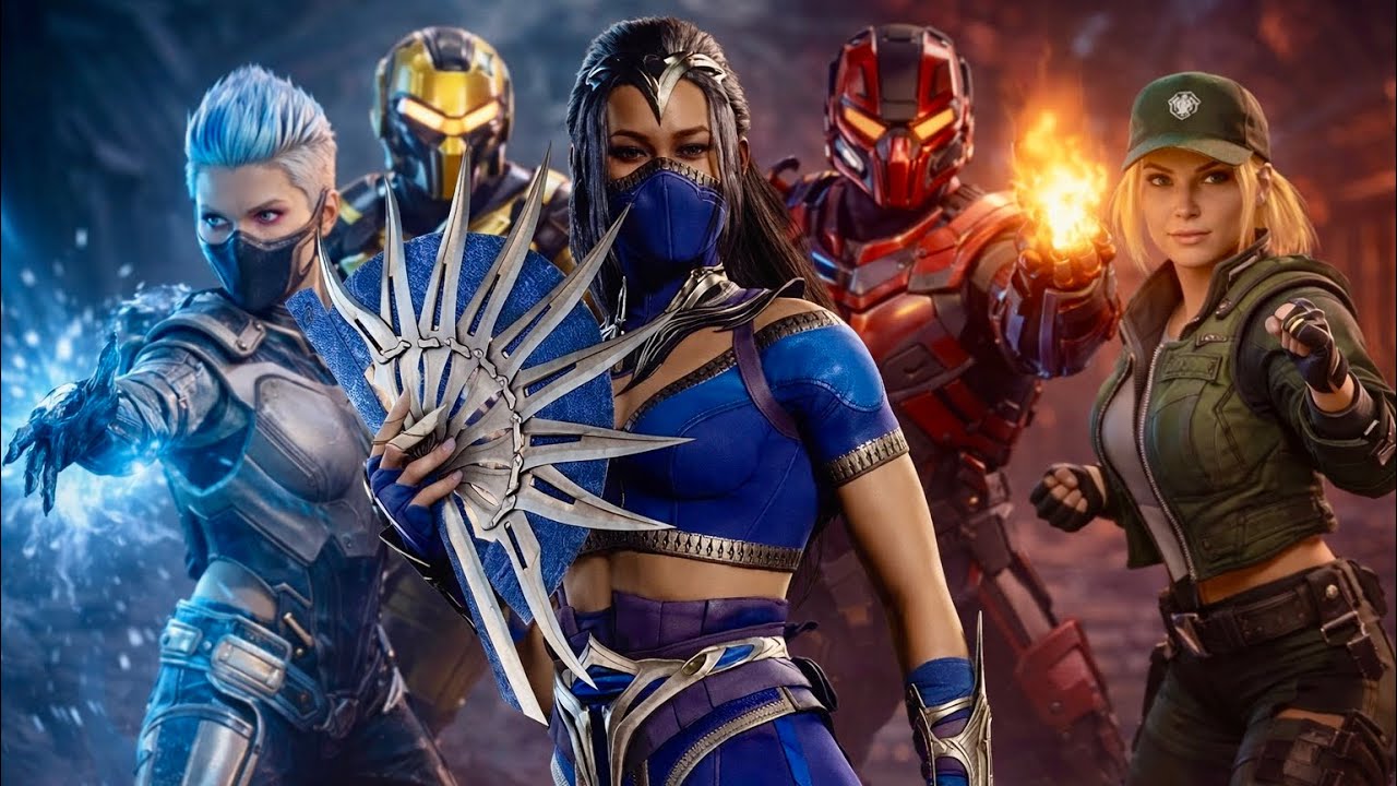 Kitana Kameo Combos in Mortal Kombat 1 | MK1 Gameplay 🪭💙💨