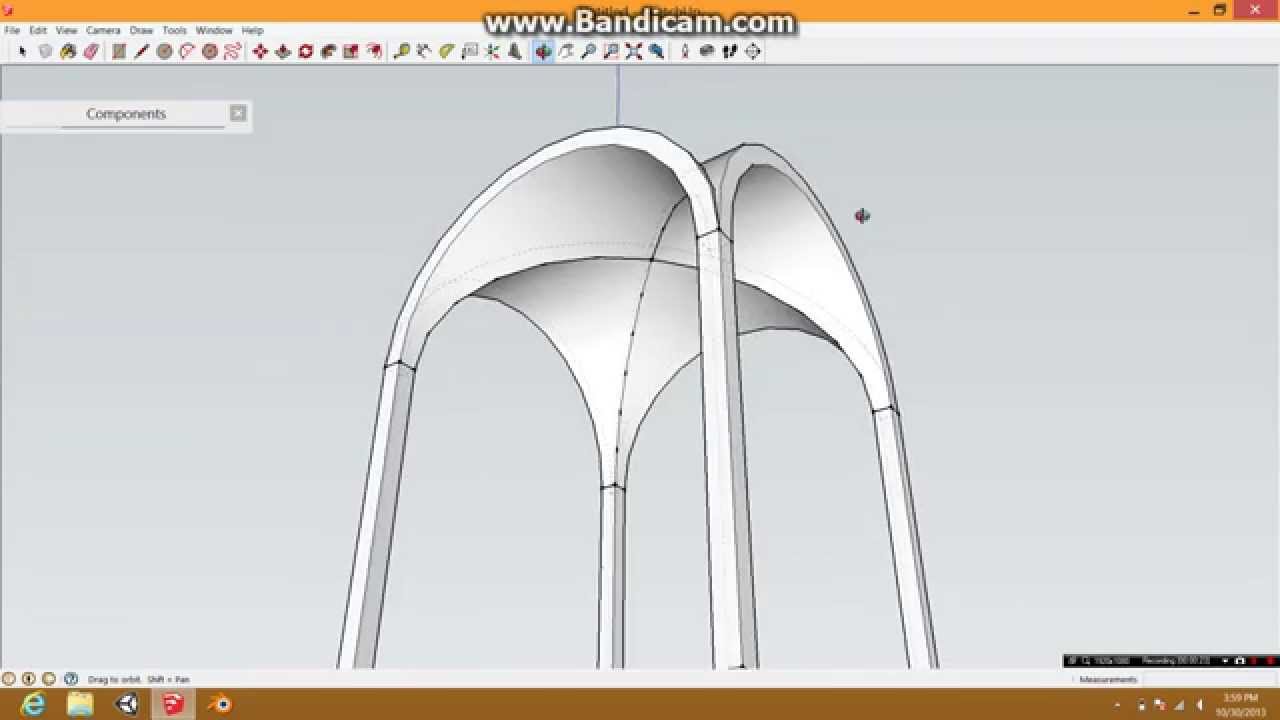 how to make a quad arch in sketchup