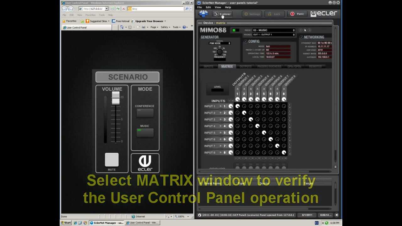 EclerNet Manager: Remote user control panels - Part 2