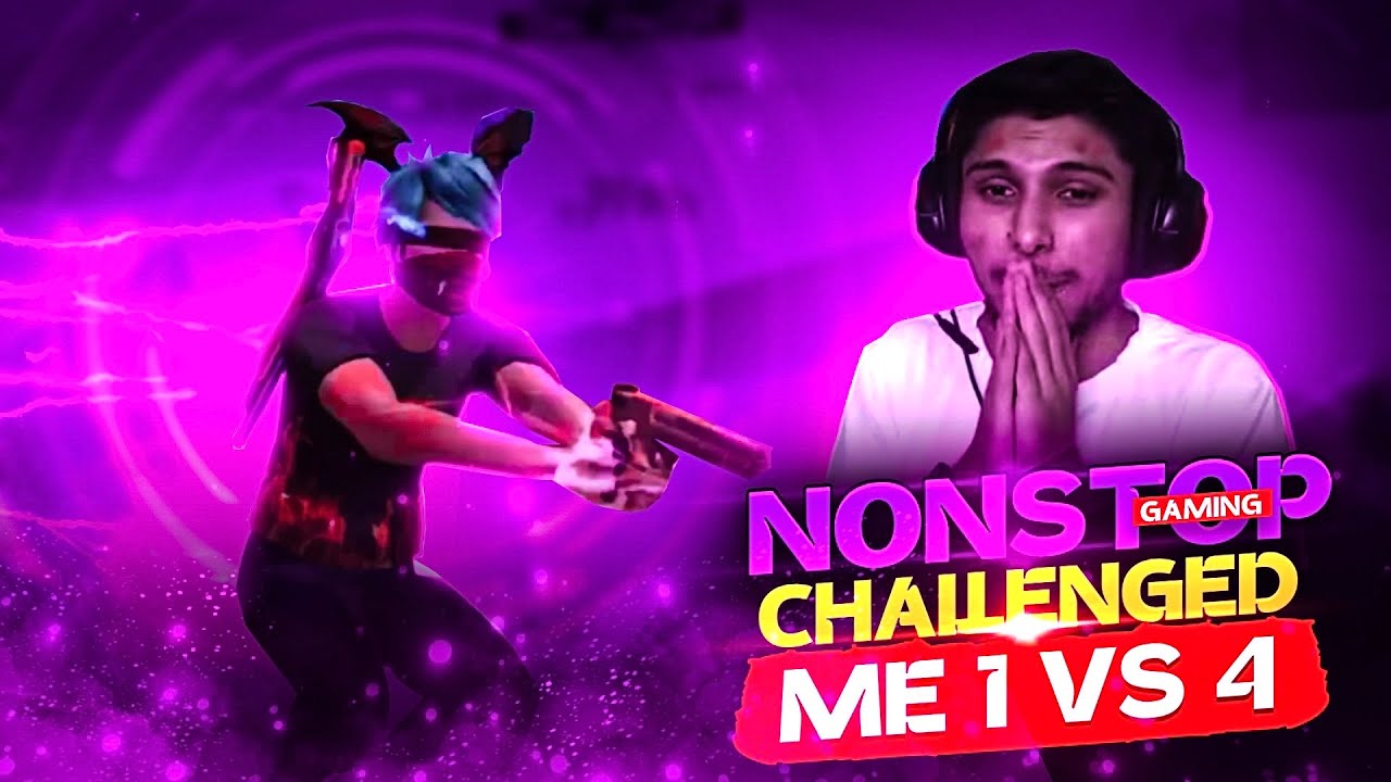 WTF‼️@NonstopGaming_ Challenged me to do 1vs4😱
