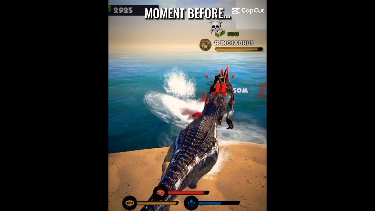 Spinosaurus vs Ember T-REX. Jurassic world clash primal dino sim#Spinosaurus#T-REX(Early Access)