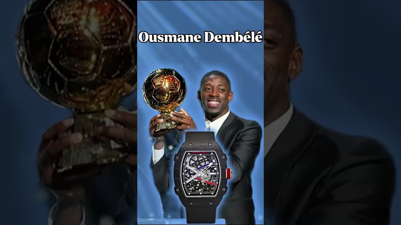 Ousmane Demb&eacute;l&eacute; Wins 2025 Ballon d&rsquo;Or Wearing a $350K Richard Mille 🇫🇷🔥