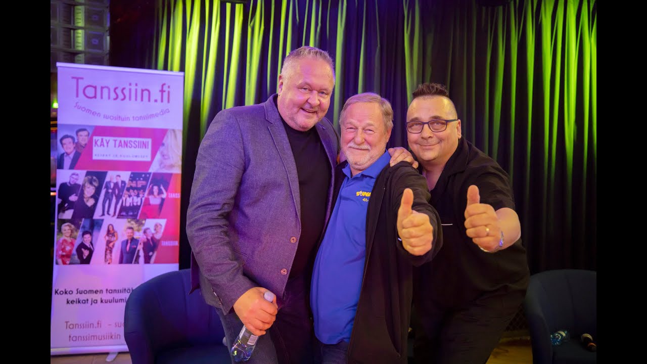 Jussi Lammela, Jouni Ruokamo ja Matti Venetvaara naurattavat talkshowssa laivalla