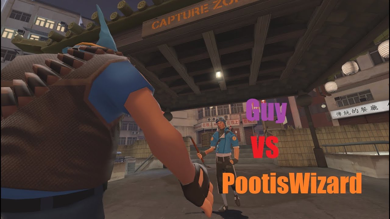 Two fellows have a disagreement. (rushed combat collab)