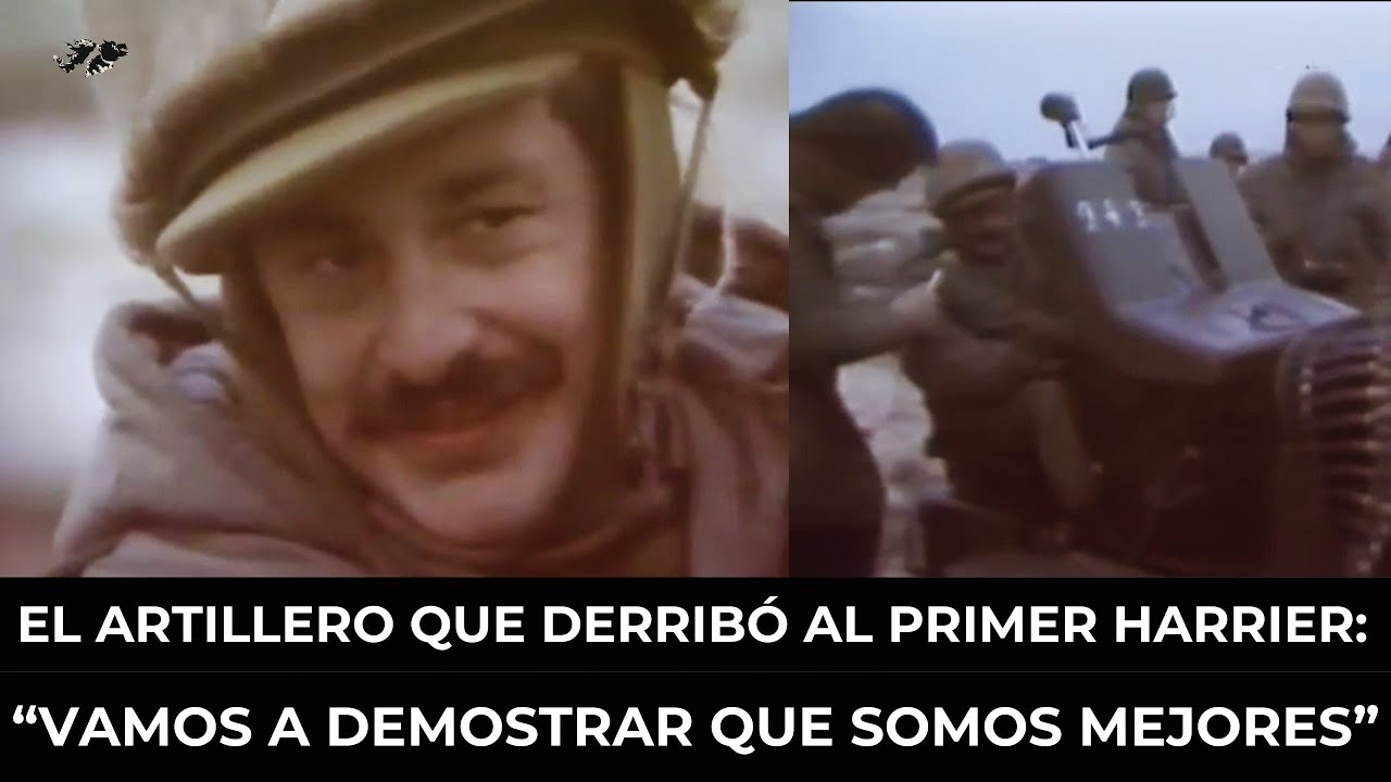 El artillero que derribó al primer Harrier: 