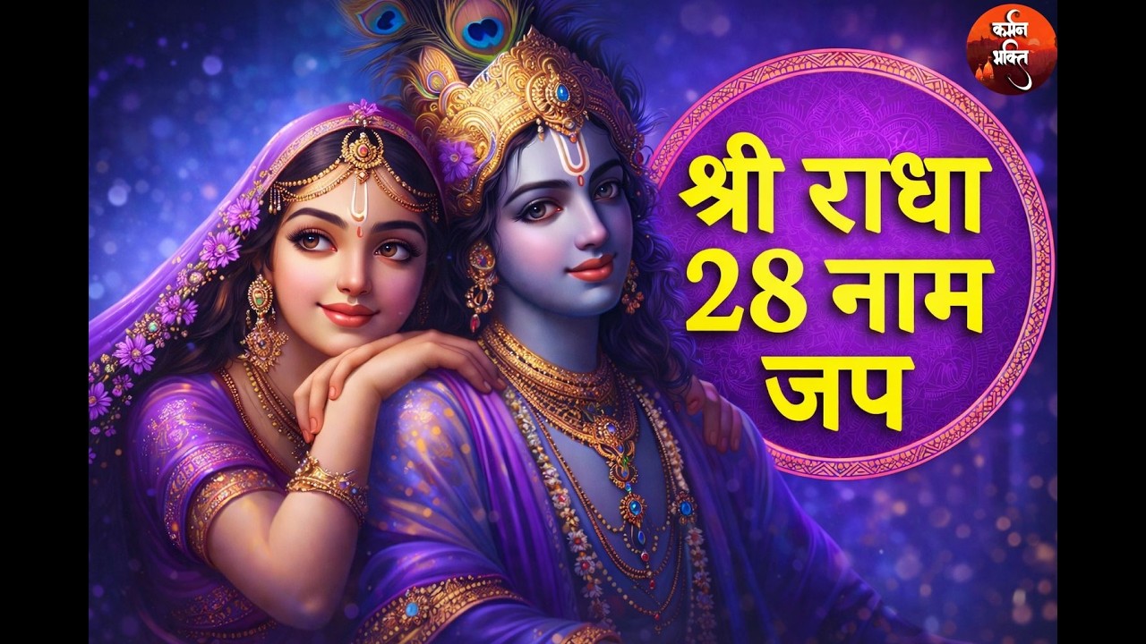 🌸 Shri Radha 28 Naam Jap | Radhe Radhe | श्री राधा 28 नाम जप