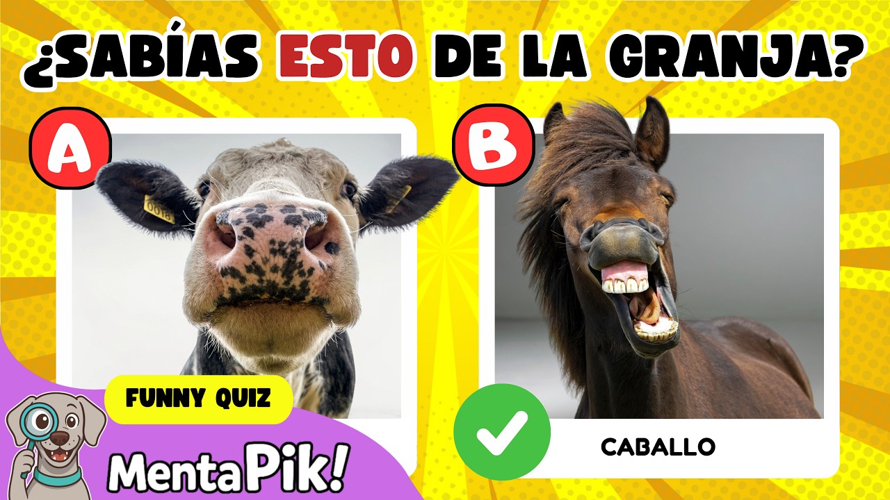 🐮🐴¿¡Qué cosas más raras hacen estos animales de la GRANJA?! 🐷 ¡QUIZ PARA NIÑOS!